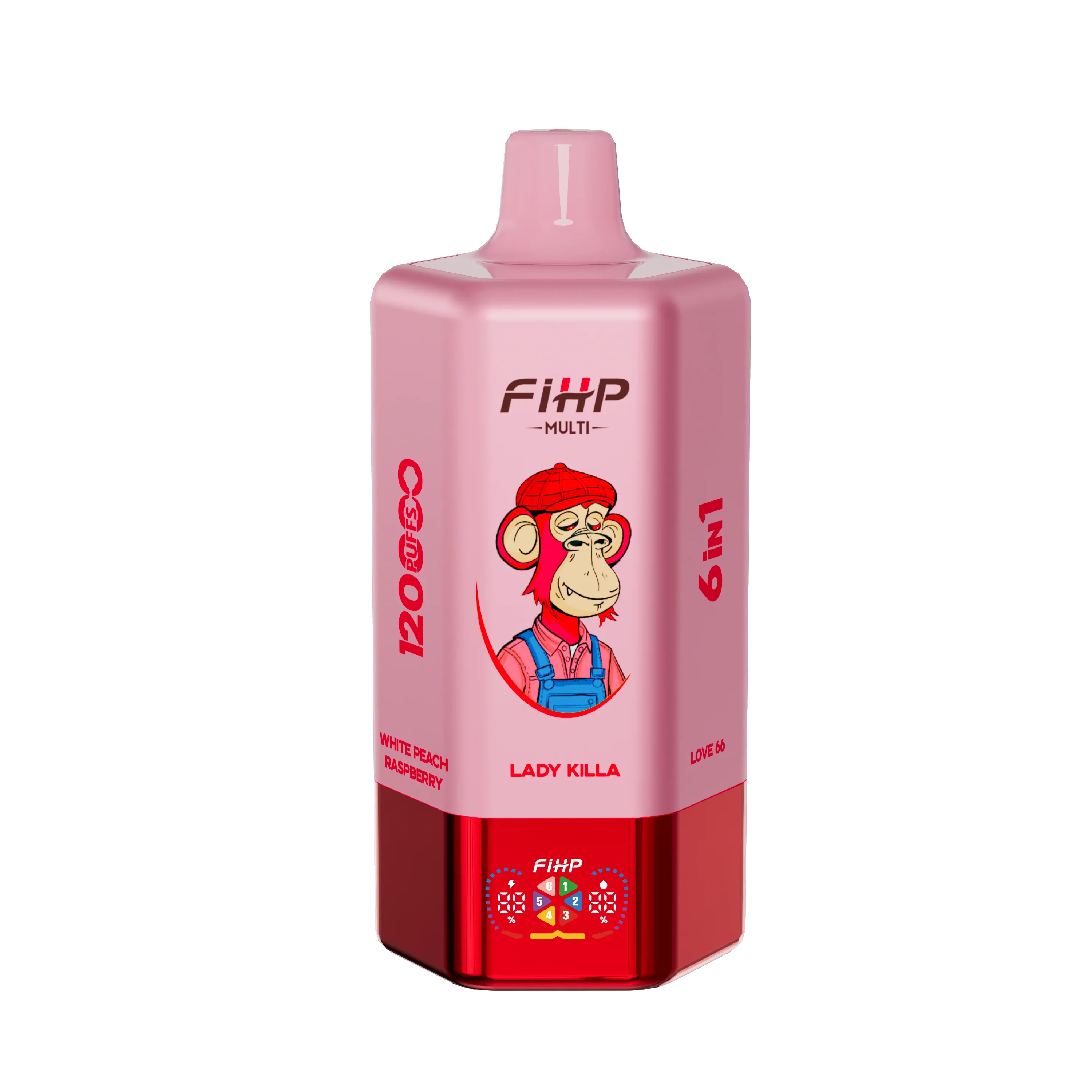 🚀 Jednorazowy e-papieros FIHP, smak 6 w 1 (120 000 zaciągnięć)