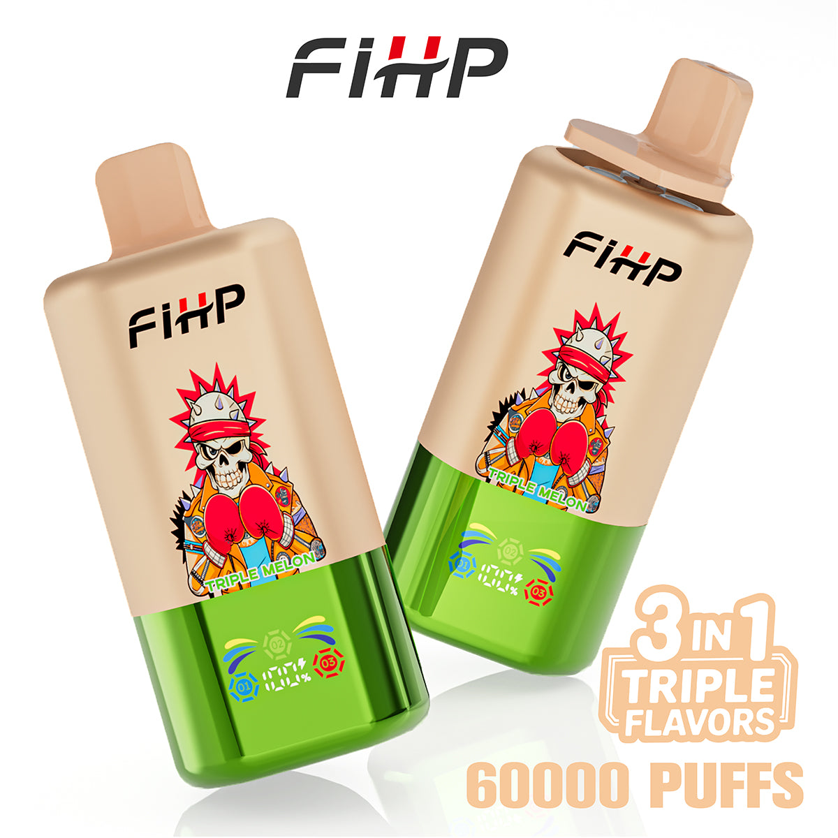 FIHP 60 000 zaciągnięć, potrójny smak waporyzatora