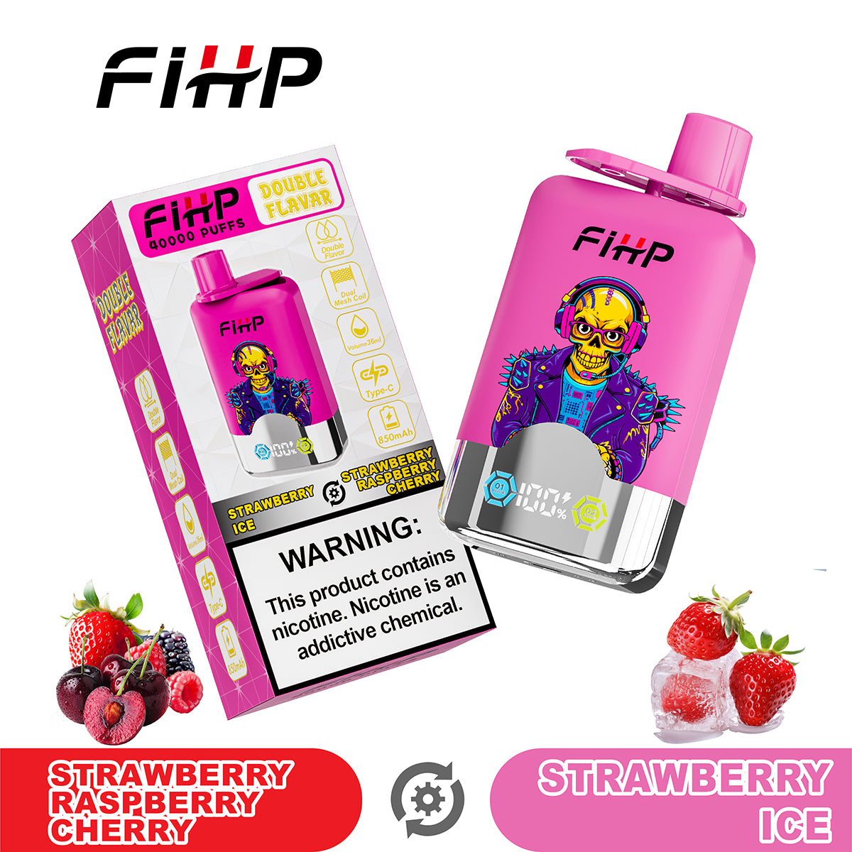 FIHP 40 000 zaciągnięć, waporyzator o podwójnym smaku