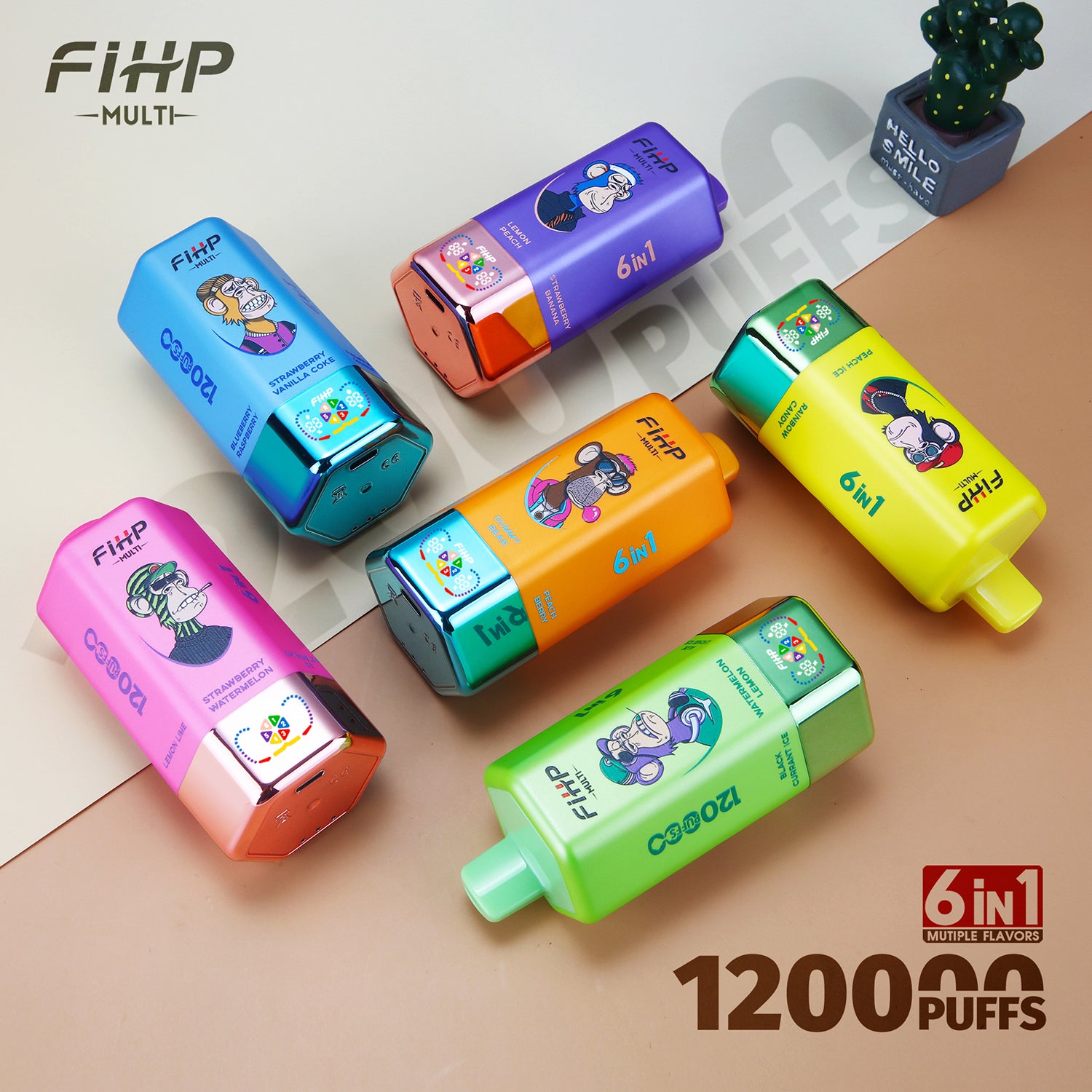 FIHP 120k Puffs 6w1 Multi smaki Vape(120 000 zaciągnięć)