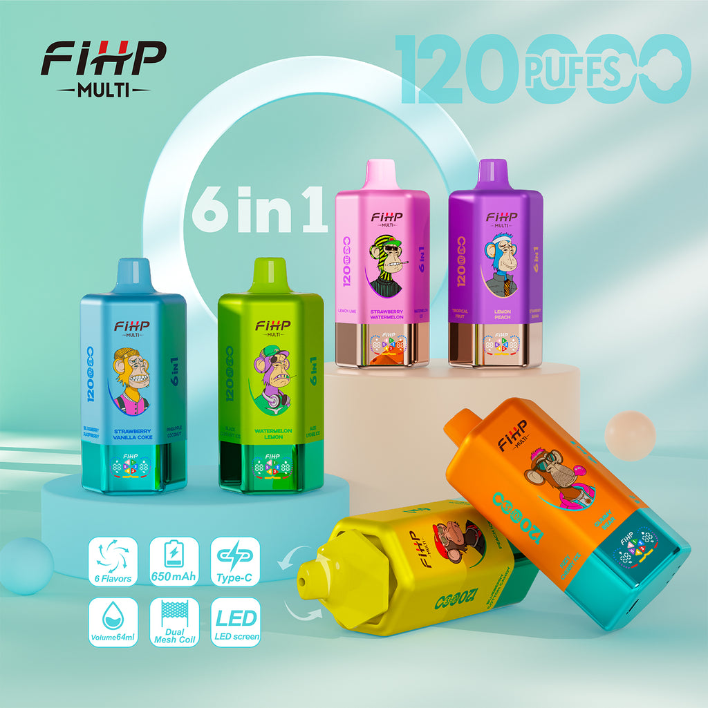 FIHP 120k Puffs 6w1 Multi smaki Vape(120 000 zaciągnięć)