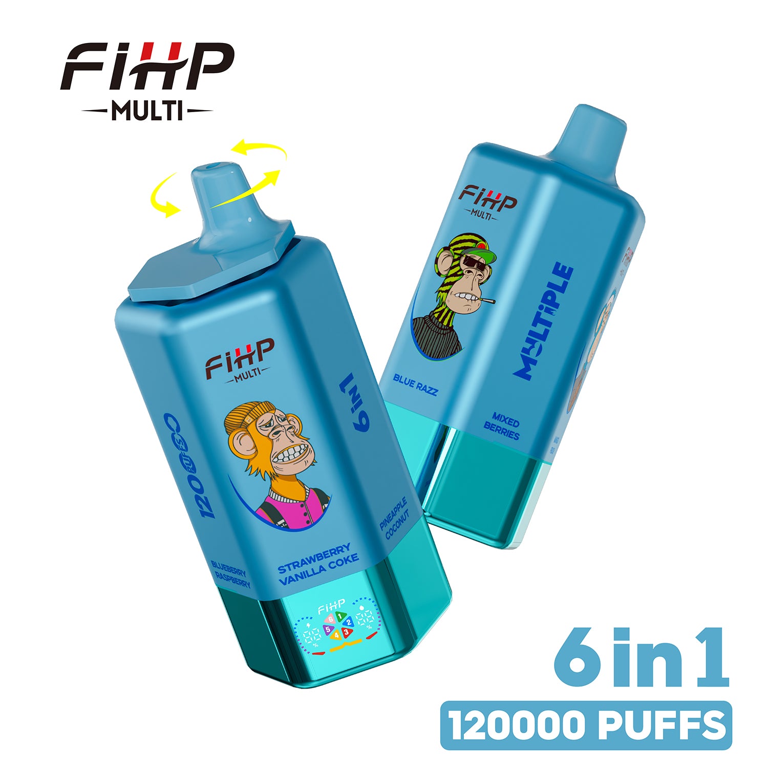 FIHP 120k Puffs 6w1 Multi smaki Vape(120 000 zaciągnięć)