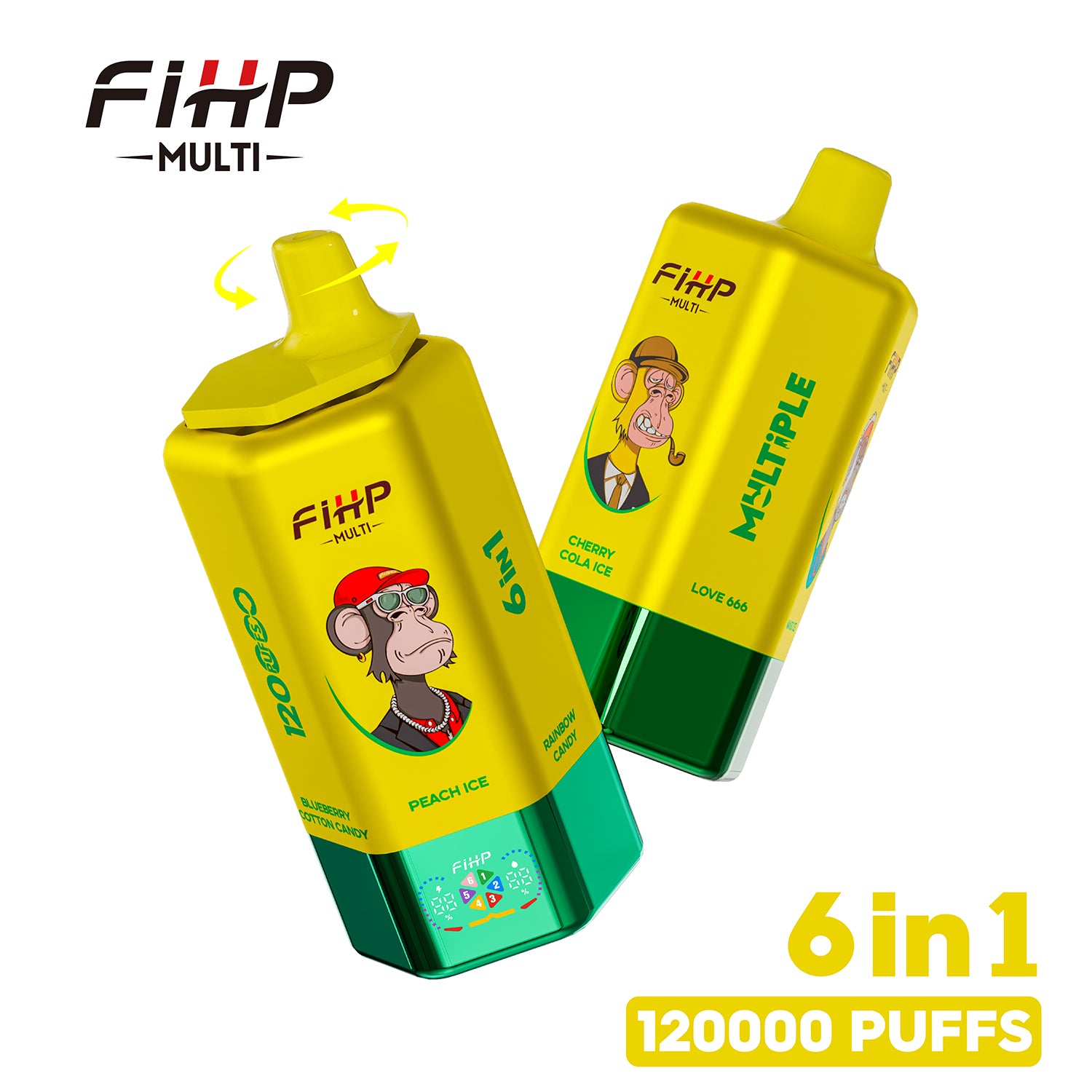 FIHP 120k Puffs 6w1 Multi smaki Vape(120 000 zaciągnięć)