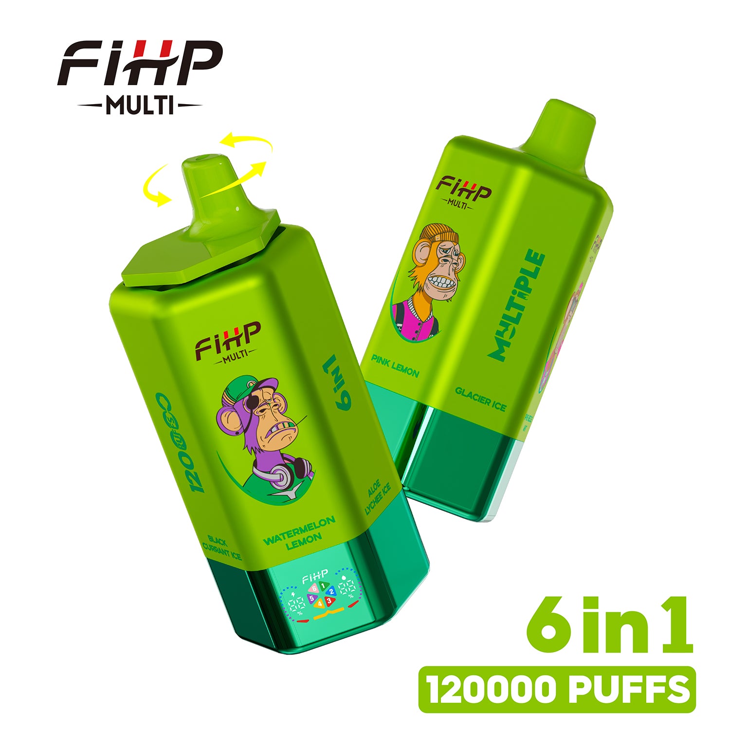 FIHP 120k Puffs 6w1 Multi smaki Vape(120 000 zaciągnięć)