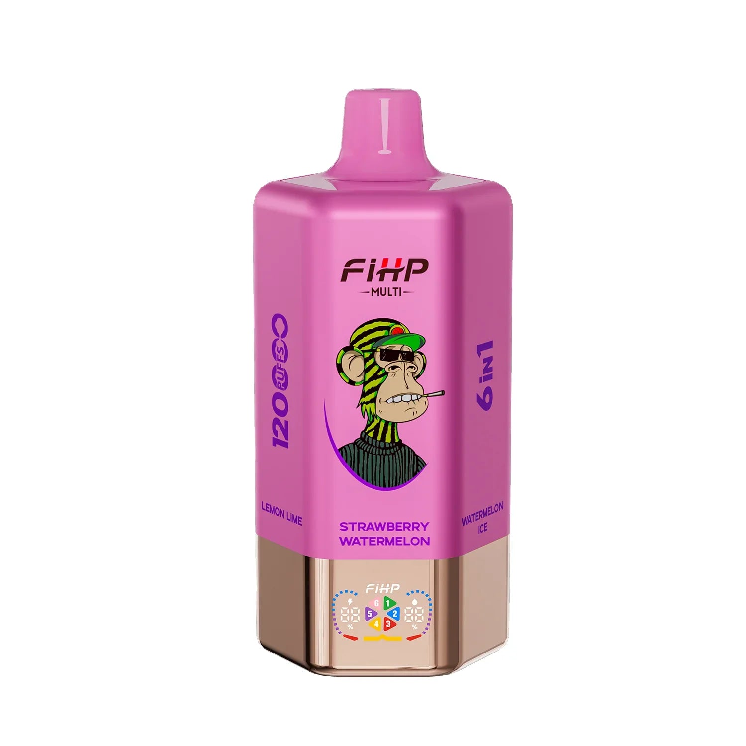🚀 Jednorazowy e-papieros FIHP, smak 6 w 1 (120 000 zaciągnięć)