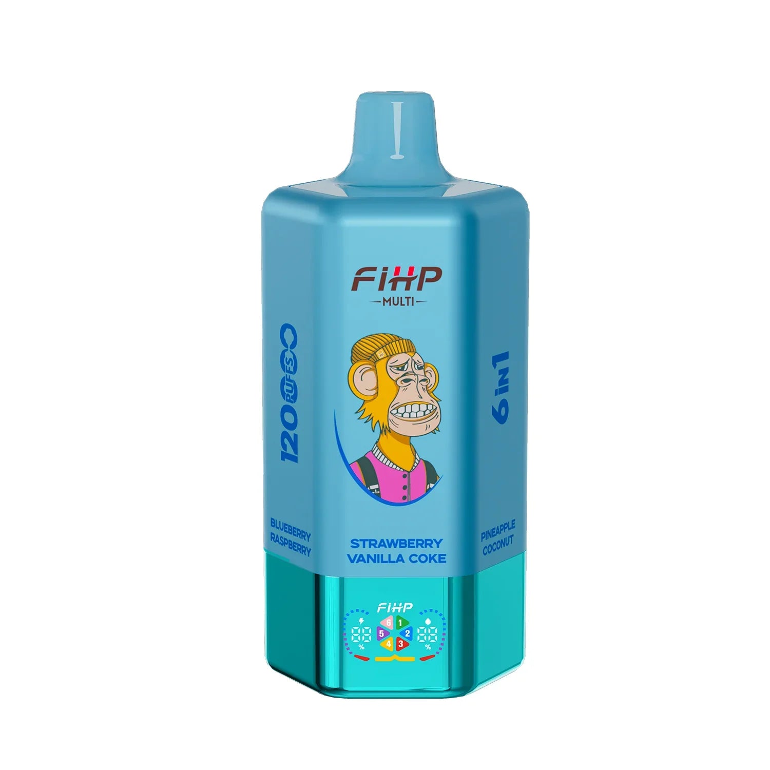 🚀 Jednorazowy e-papieros FIHP, smak 6 w 1 (120 000 zaciągnięć)
