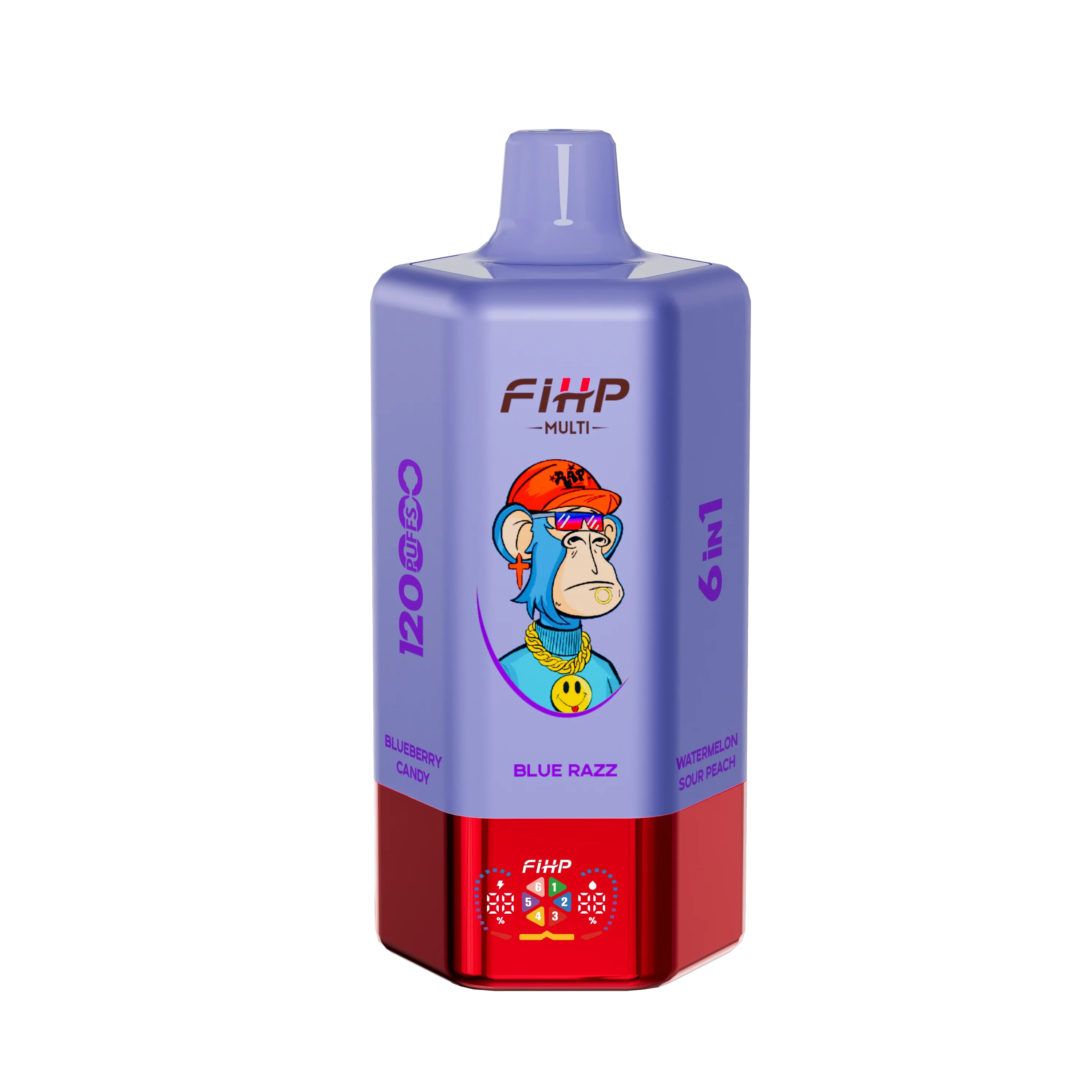 🚀 Jednorazowy e-papieros FIHP, smak 6 w 1 (120 000 zaciągnięć)